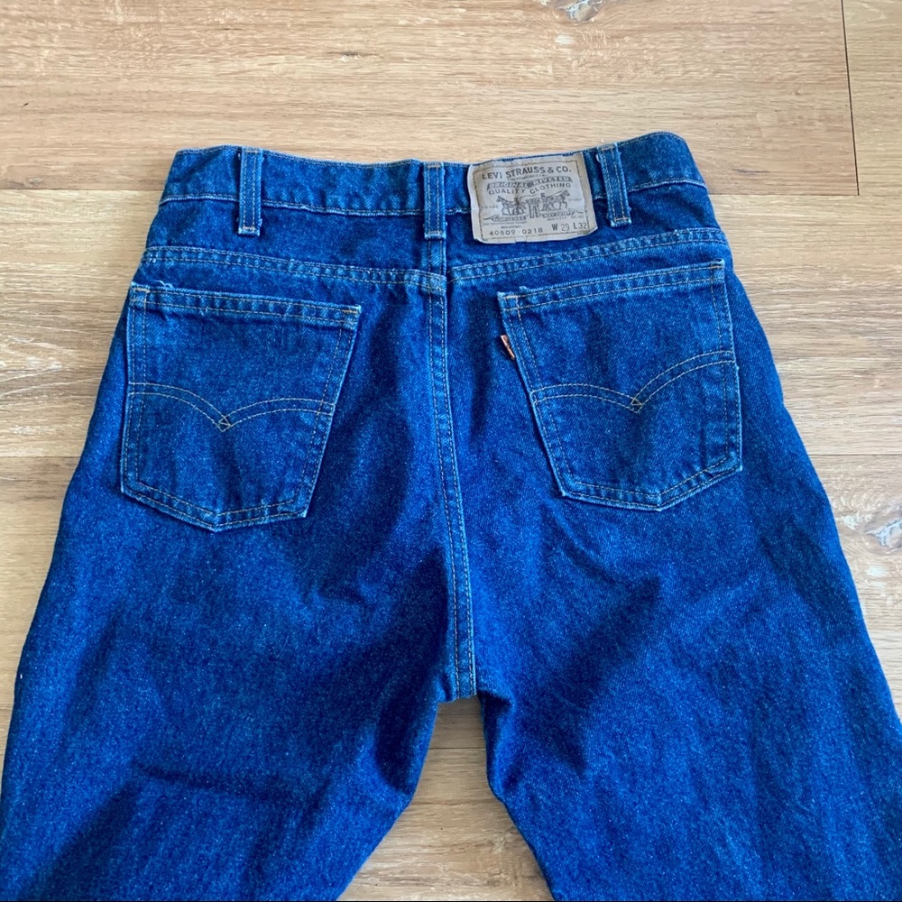 LEVIS vintage dark blue high rise jeans size 29